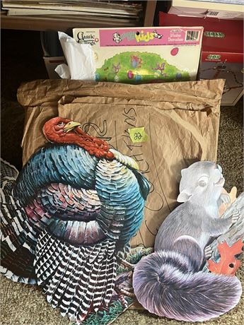 Vintage Holiday Decor and Stickies