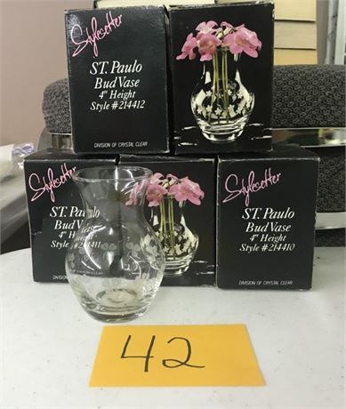 6 Stylesetter ST. Paulo Bud Vases