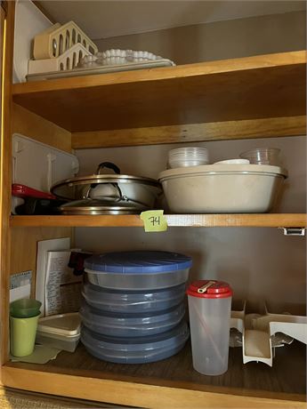 Storage Containers, Shelf Lot