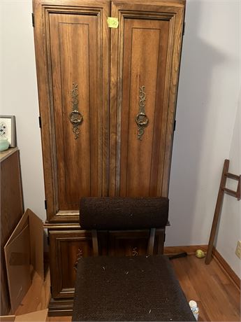 Sewing Machine and Sewing Machine Fold Up Cabinet and Chair