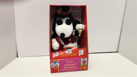 Snoopy Santa Bear Animated Decoration