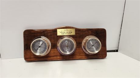 Thermometer-Barometer-Humidity Employee In Electric Heating Hall Of Fame Award