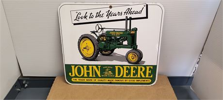 2000 Ande Rooney Heavy Duty John Deer Metal Sign
