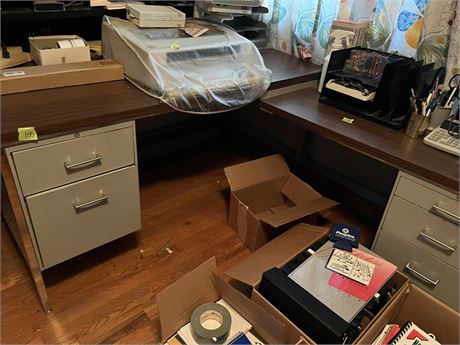 Office Desk (desk and file cabinets only, not contents on top)