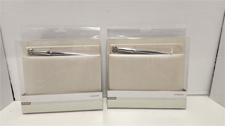 2 Wedding Guest Books & Pen Sets
