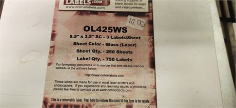 Lot Of Labels