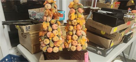 2 Decorative Fruit Tree Displays