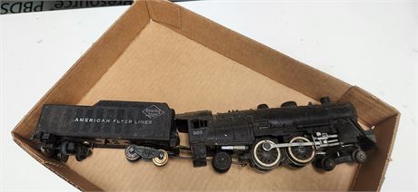 American Flyer 303 Engine & car