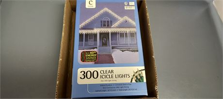 300 Clear Icicle Lights
