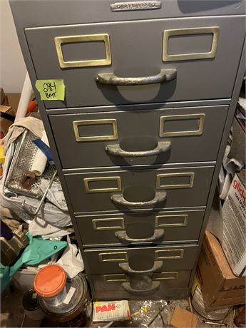 Metal Cabinet with Tools