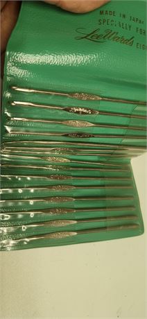 Lee Wards Crochet Hook Set. Made In Japan & Bowling Pin Lighter