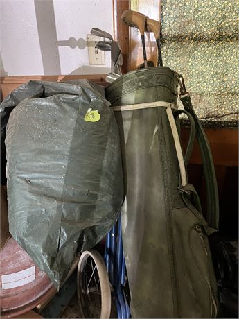 Golf Clubs, Bag, Cart