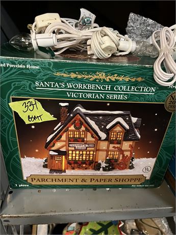 Christmas Villages, Santa's Workbench Collection, Dickens Collection Lot (3)