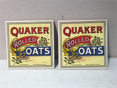 Quaker Rolled Oats Trivets