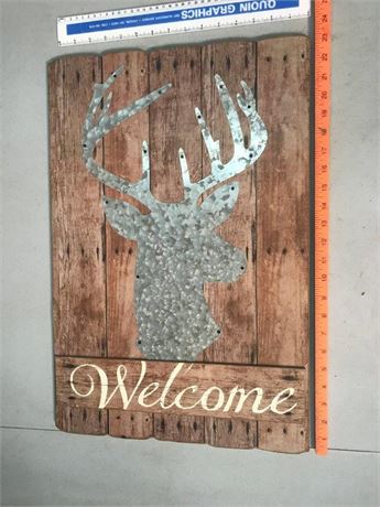 Welcome Deer Sign