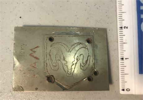 Homemade Ram Belt Buckle