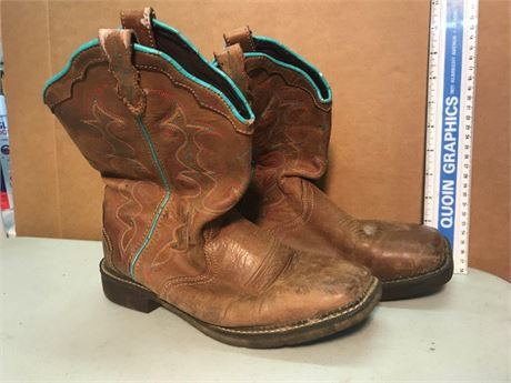 Justin Cowboy Boots Size 11B