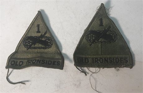 2 US Army 1ST Armored Division Unit Patches
