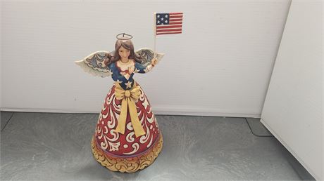 Jim Shore Flag Of Freedom Forever Wave Statue