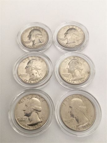 6 Nice 1976 Bicentennial Coins