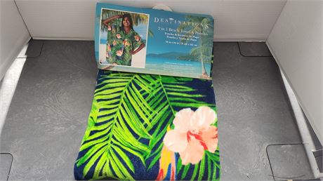 Destinations 2 In 1 Beach Towel & Poncho