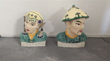 Goldscheider Mongolian Figurine Set Designed By Heidi Liedloff