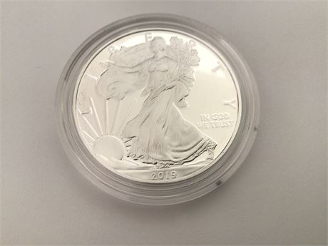 2019 Uncirculated Silver Eagle 99% Silver