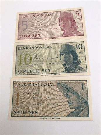 Indonesia Currency 1964