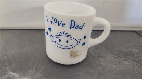 Vintage Milk Glass Coffee Cup