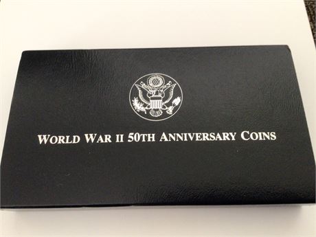 WW II  50th  Anniversary Coin Set