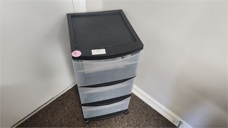 3 Drawer Plastic Storage Cabinet