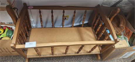 Wood Baby Doll Cradle