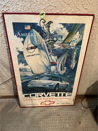 Corvette America's Cup San Diego 1992 Poster