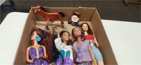 Lot of Barbies and Dolls