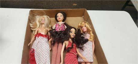 Lot of Barbies and dolls