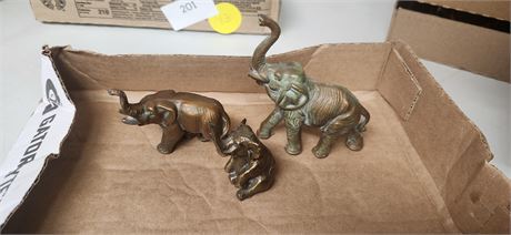 Metal Elephant Figurines