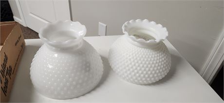 Milk Glass Hurricane Lamp Shades