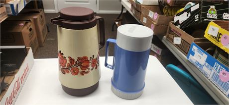 Vintage Coffee/Tea Carafe & Thermos