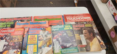 Lot of sports magazines
