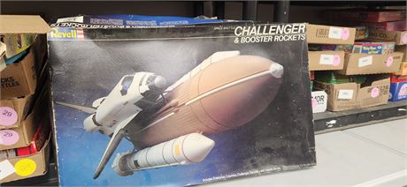 Challenger & booster rocket model