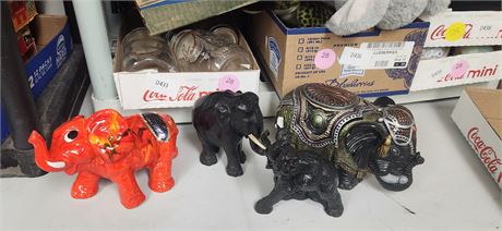 Lot Of Collectible Elephants