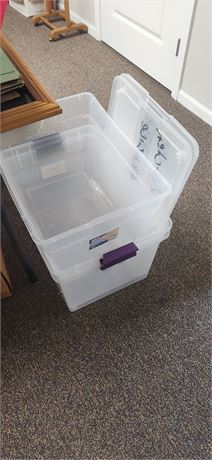 2 Totes with lids