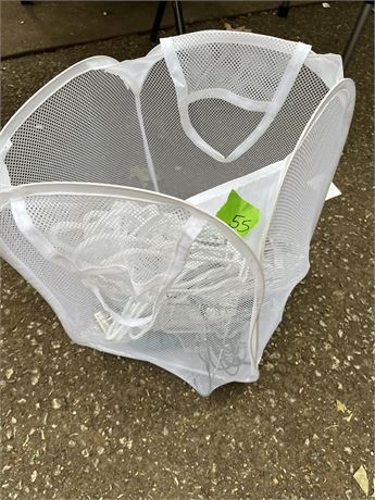 Laundry Basket and Hangers