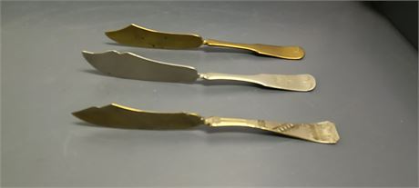 Vintage twisted butter knives
