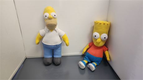 Homer & Bart Simpson Plush Toys