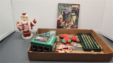 Lot Of Vintage Christmas Decorations