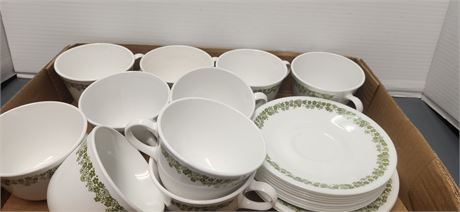 Lot Of Corelle Livingware Dishes & Cups