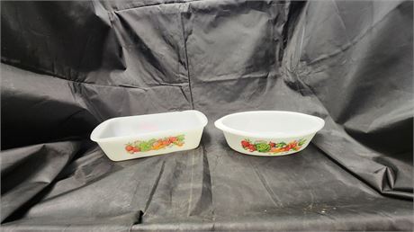 Fire King Loaf Dish & Fire King Casserole Dish