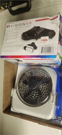 Sound Logic Vision VR 360 Degree Virtual Reality Headset & Pet Crate Fan