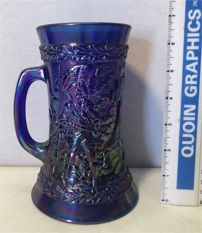 Fenton Blue Carnival Iridescent Bicentennial Commemorative Stein
